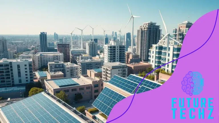 Infrastructure de ville intelligente alimentée par des énergies renouvelables