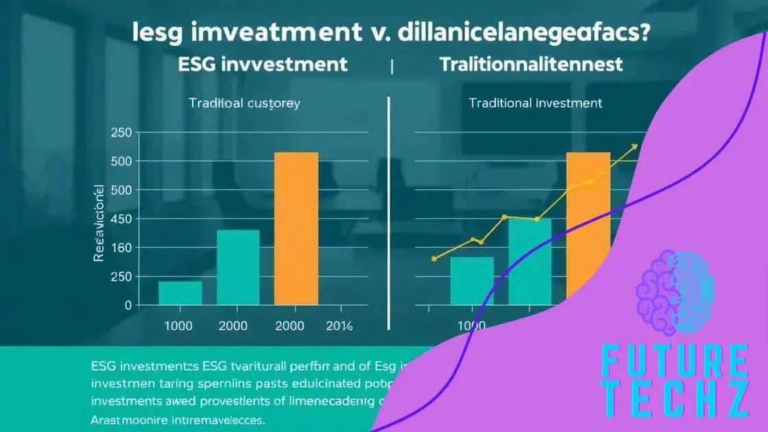 La performance des investissements ESG par rapport aux investissements traditionnels