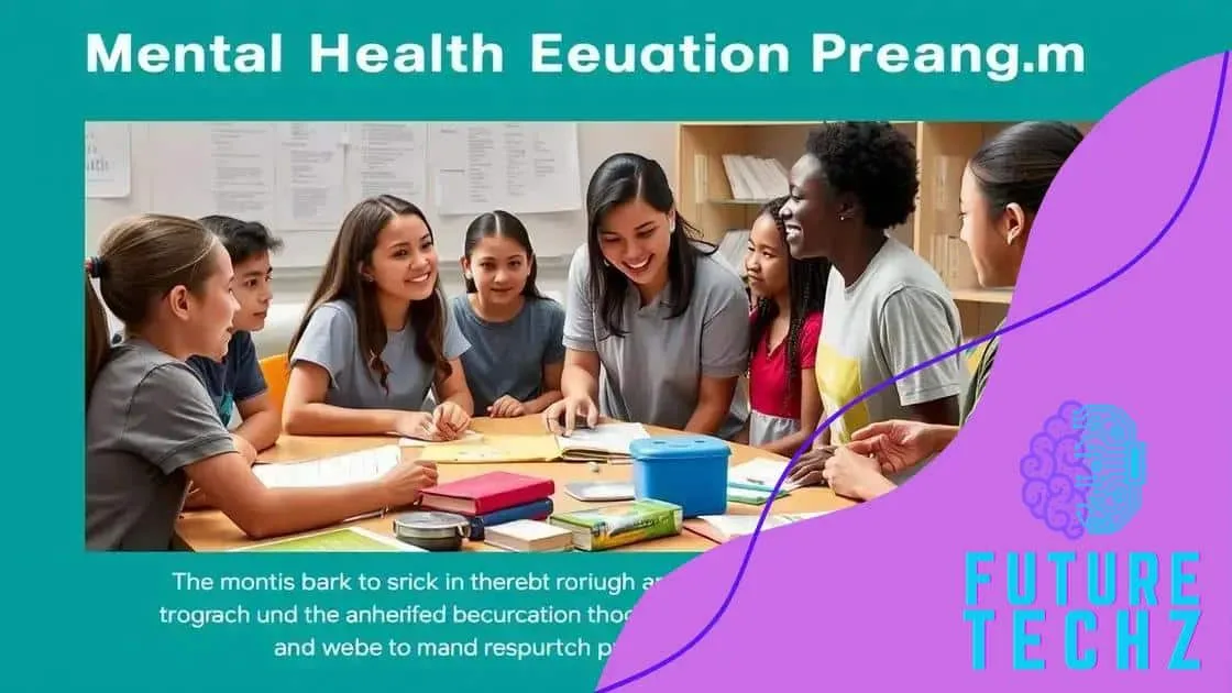Programmes efficaces d'éducation à la santé mentale
